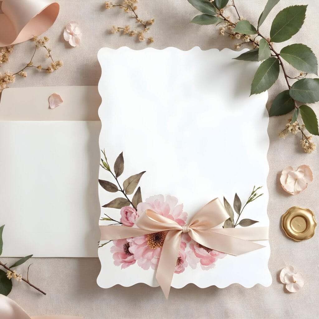 Zaproszenia ślubne z ozdobnym papierem – drukarnia Rzeszów.